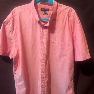 Tommy Hilfiger Men’s Casual Button Down Short Sleebmve Shirt